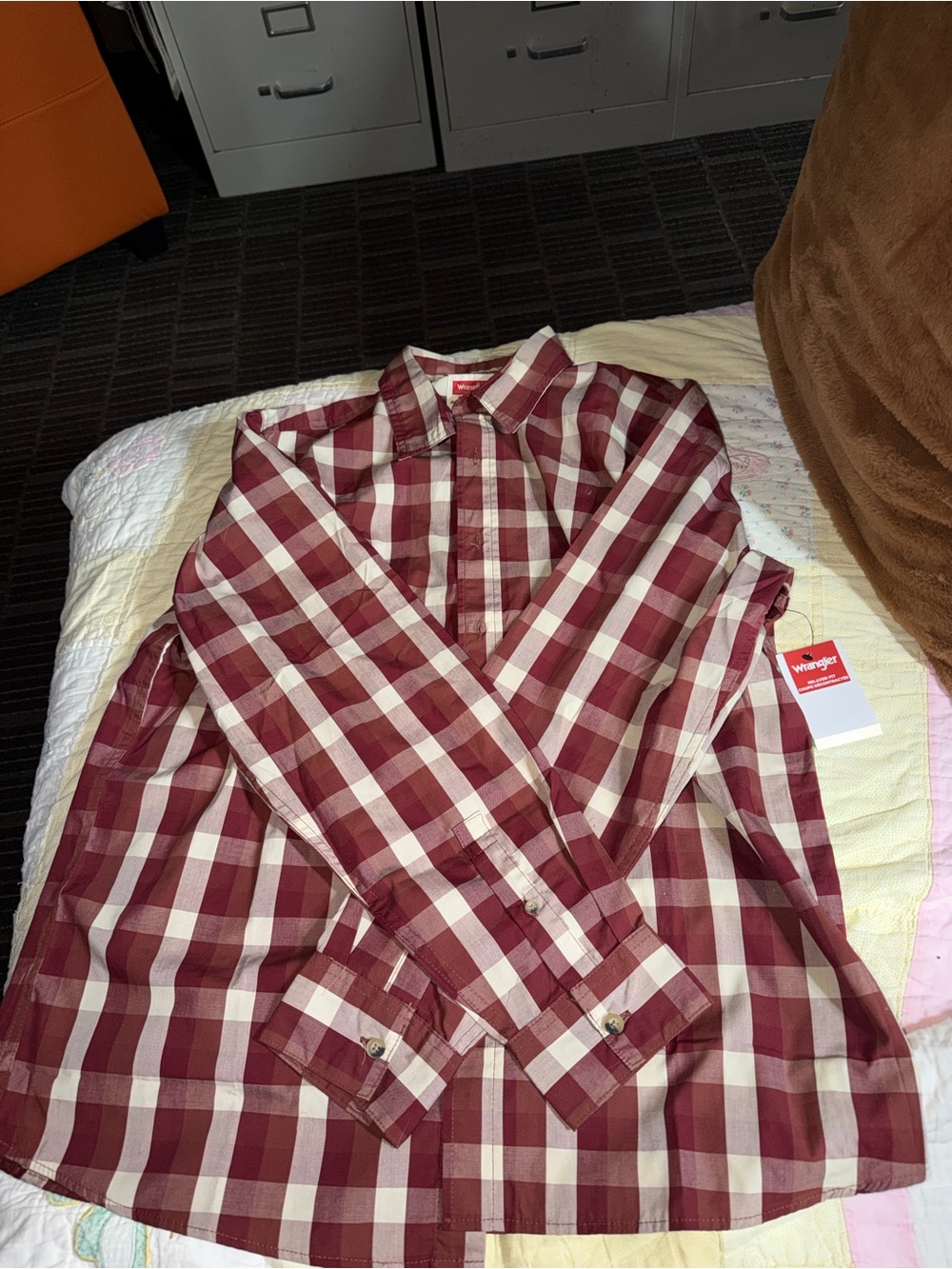 Men's Plaid Button-Down Shirt - Wrangler
